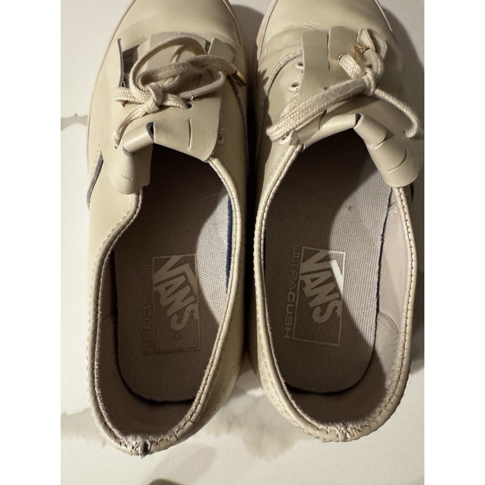 Vans Authentic Fringe DX Bone womens leather sneakers size‎ 6 - Picture 5 of 7